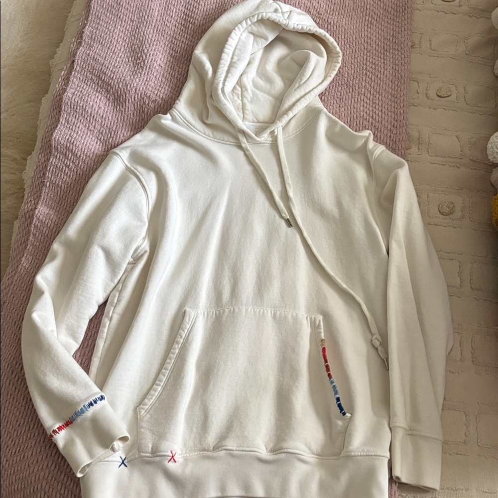 Sundry Cotton Embroidered Hoodie